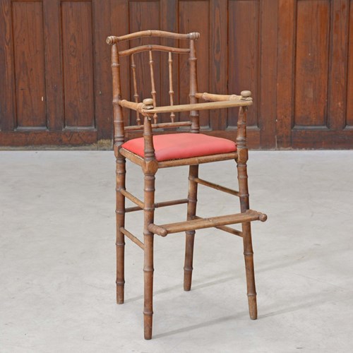 French Bamboo Highchair