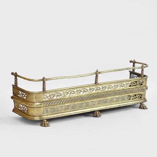 19Th Century Brass Fender