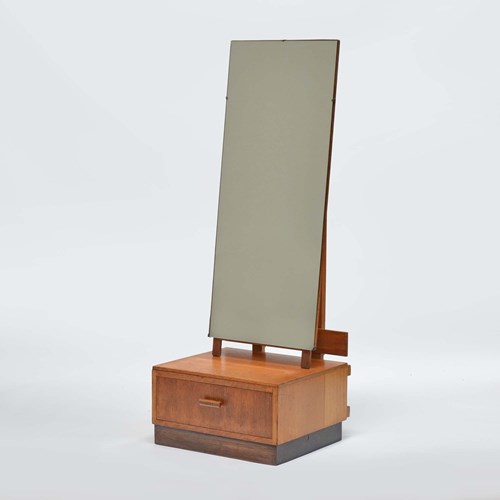 Oak Cheval Dressing Mirror In The Manner Of Heals