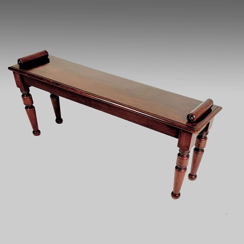 Mahogany Window Seat Or Bench In The Aesthetic Style