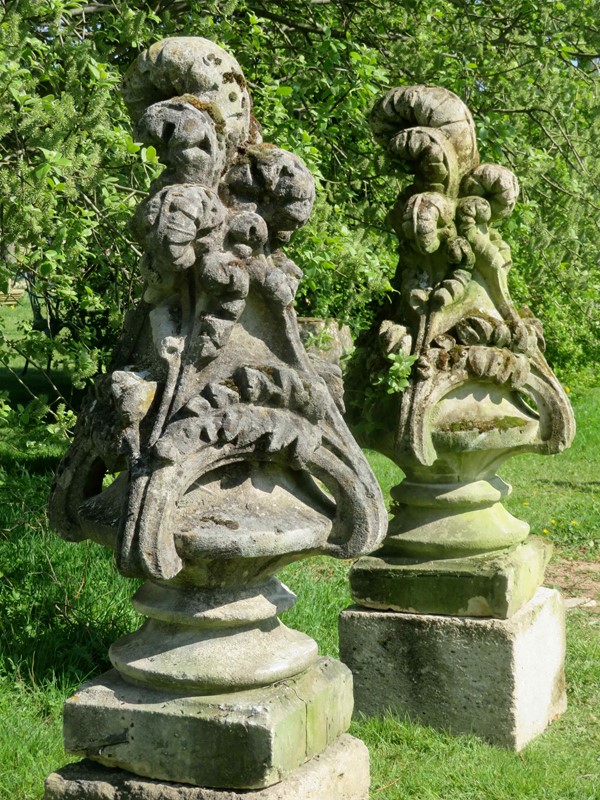 Pair of 18thC stone finials almost 5ft high-lichen-garden-antiques-1361-antique-stone-finials-main-637229826246693951.jpg