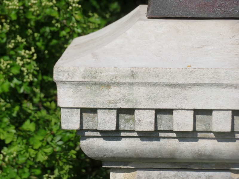 Towering cast iron urn and 19thC stone pedestal-lichen-garden-antiques-1409-antique-pedestal-main-637229848861671192.jpg