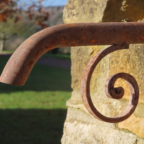 Old Wrought Iron Water Spout