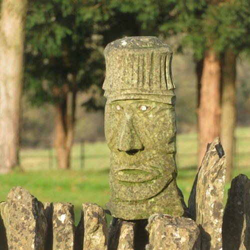Primitive Carved Stone Head