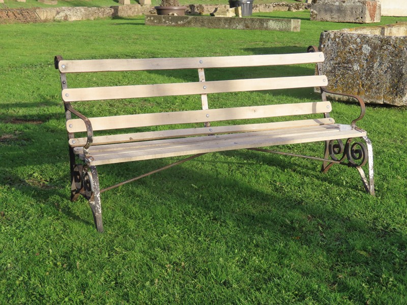 19thC iron bench-lichen-garden-antiques-1750-garden-seat-main-638034959466311352.JPG
