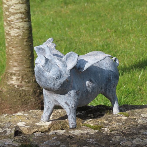 Winged Piglet Statue