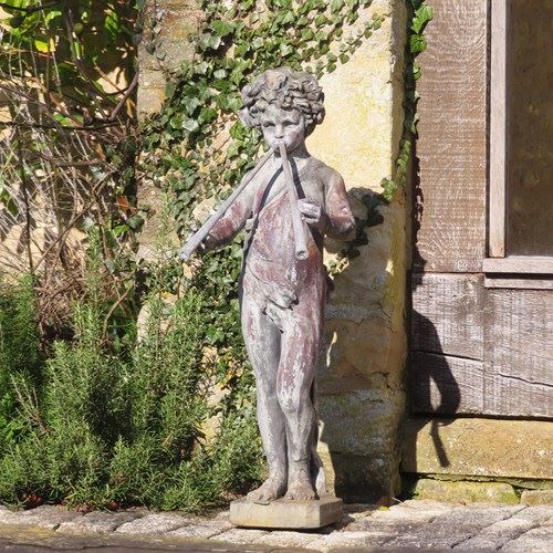 Antique English Lead Statue