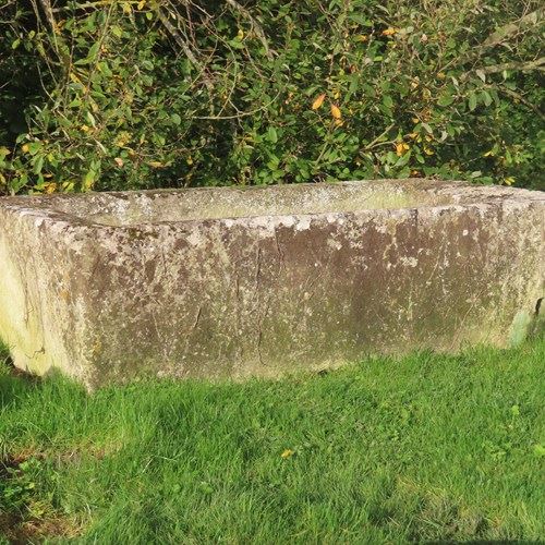 Large 18Thc Limestone Garden Trough