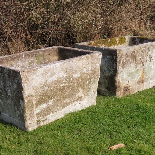 Pair Antique Garden Planters