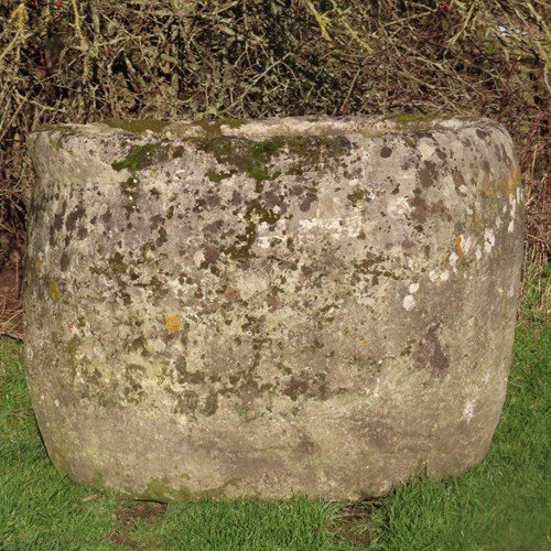 18Th Century Large Round Stone Trough