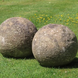 Large Stone Ball Finials
