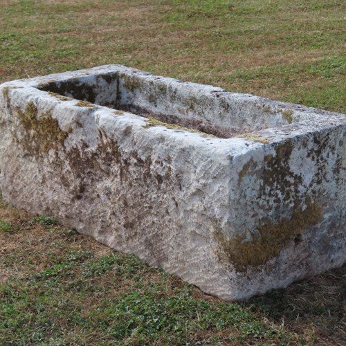 Courtyard Size Antique Stone Trough