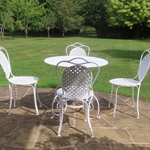 Antique Iron Table Set