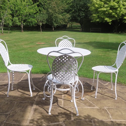 Antique Iron Table Set