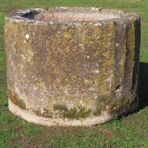 Large Round Stone Trough