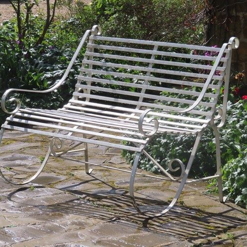 Two Seater Iron Bench