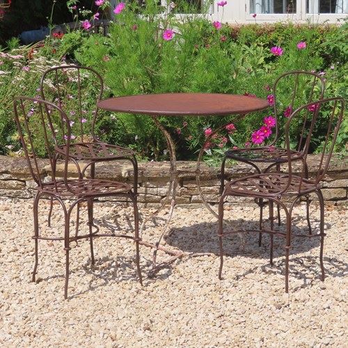 Antique Garden Table And Chairs