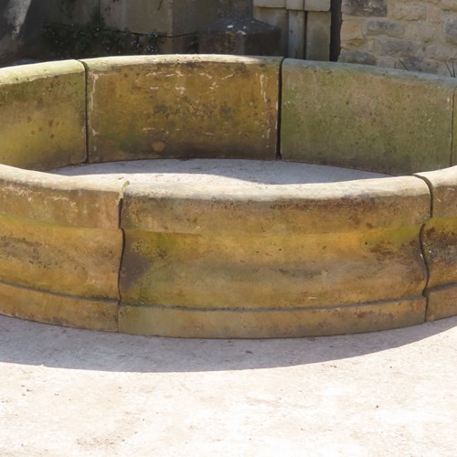 Large Limestone Pool Surround