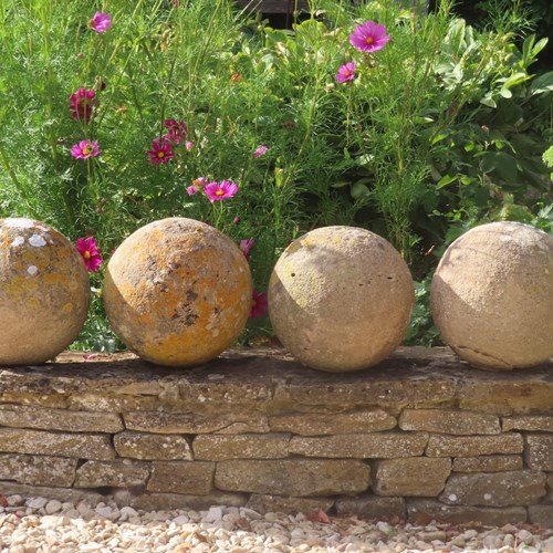 Set Of Four Stone Finials
