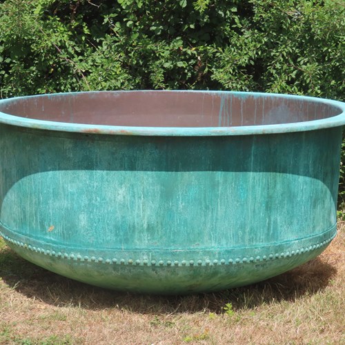 Large Copper Water Basin