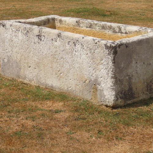Carved Limestone Garden Trough