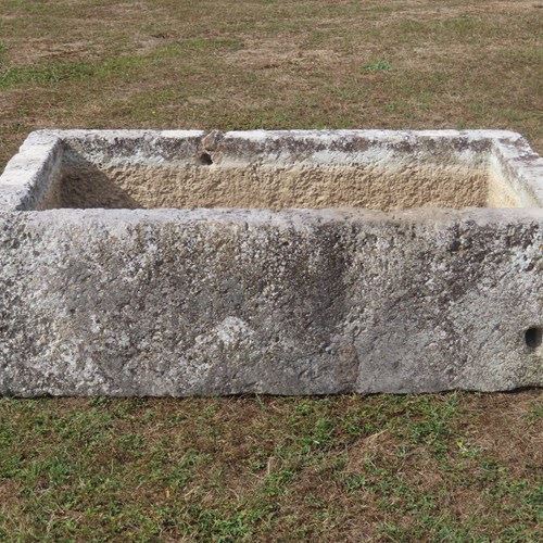 18Th Century Carved Stone Trough