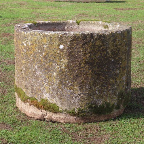Large Round Stone Planter