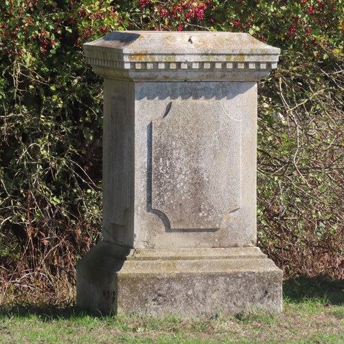 4Ft High Monumental Stone Pedestal