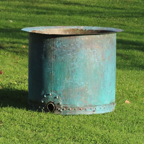 19Th Century Riveted Copper Planter