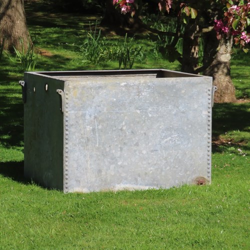 Old Galvanised Planter