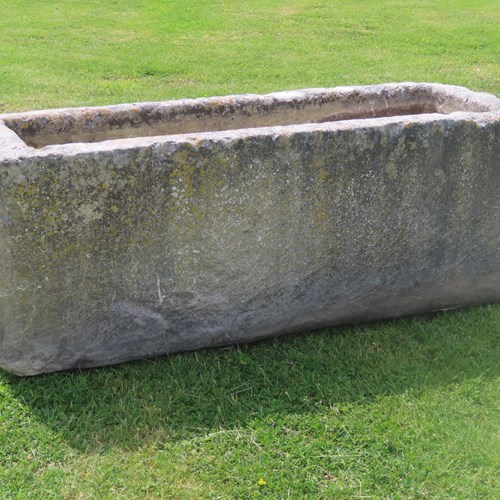 Long Antique Stone Trough