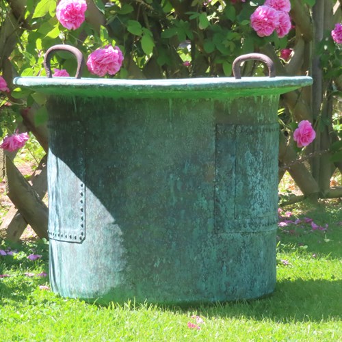 Twin Handled Copper Planter
