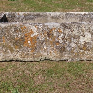 Large Carved Limestone Trough