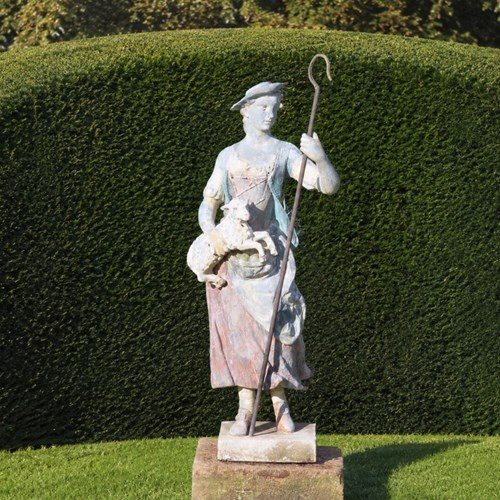 Antique Lead Statue