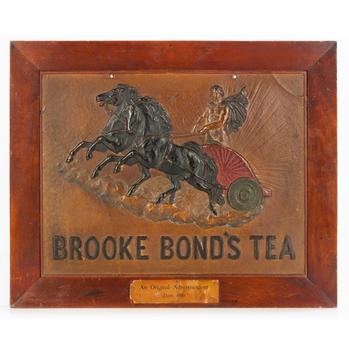 Framed Victorian Brooke Bond Tea Advertising Card 