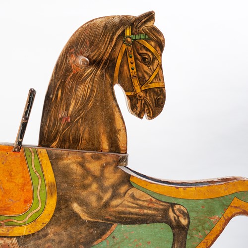Charming, Late Victorian Child's Toy Rocking Horse