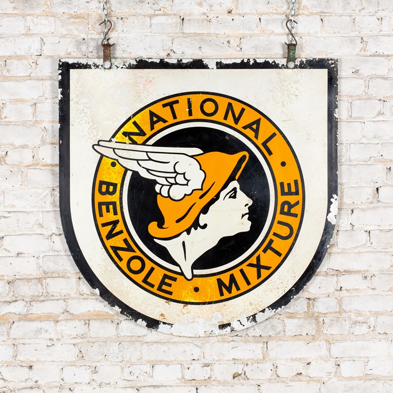 Large, double-sided national benzole tin sign-ljw-antiques-0700-2-main-637957327570254827.jpg