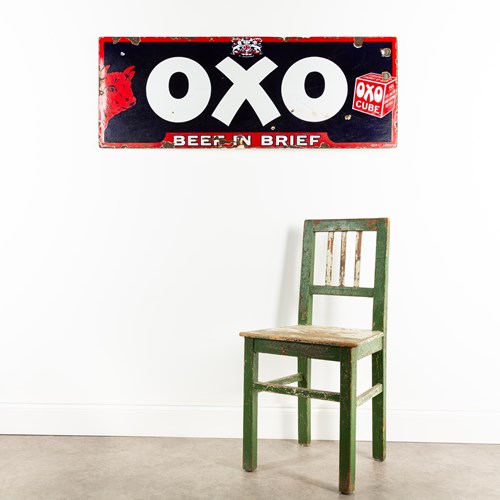 4Ft Oxo Enamel Sign
