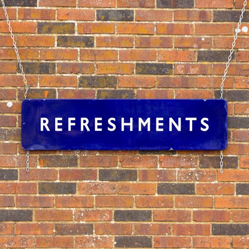 A British Railways Refreshments Enamel Sign