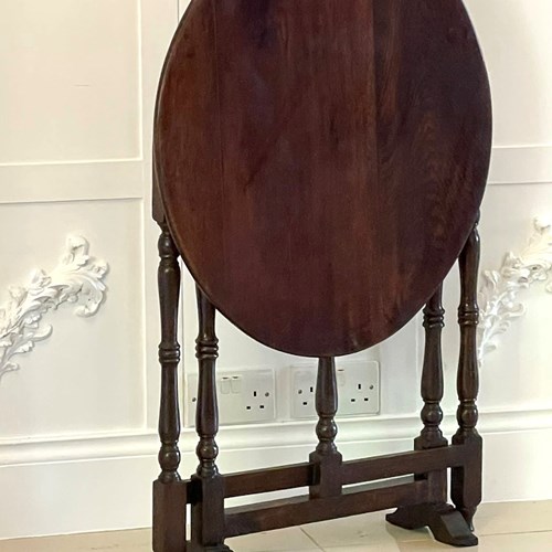 Antique Unusual Victorian Quality Oak Coaching Table