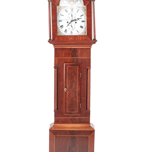 Antique Mahogany 8 Day Longcase Clock J N Tilbury Guernsey