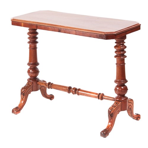  Antique 19Th Century Victorian Mahogany Side/Lamp Table