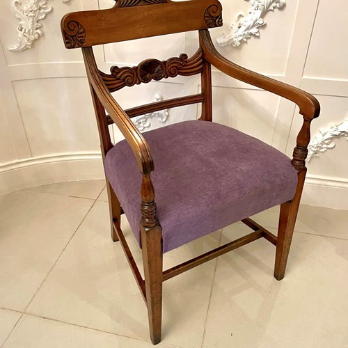 Antique Regency Quality Mahogany Desk Chair