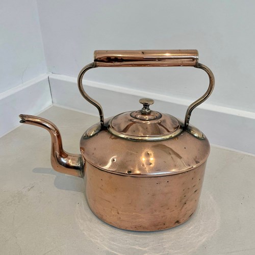 Antique George III Quality Oval Copper Kettle