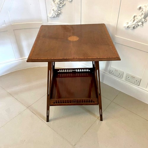 Antique Edwardian Quality Mahogany Inlaid Centre Table