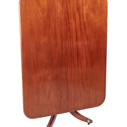 Antique Regency Mahogany Tilt-Top Centre / Dining Table