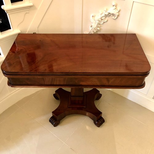 Antique William IV Figured Mahogany Tea/Side Table