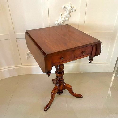 Antique Victorian Elm Freestanding Centre Side Table