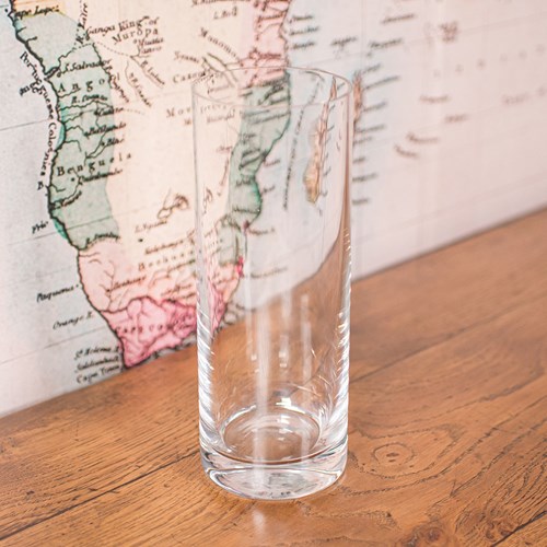 Vintage Flower Vase, Czech, Clear Glass, Bouquet Sleeve, Late 20Th Century, 1980