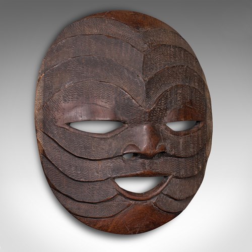 Vintage Display Mask, African, Ironwood, Carved, Ceremonial, Tribal, Decorative